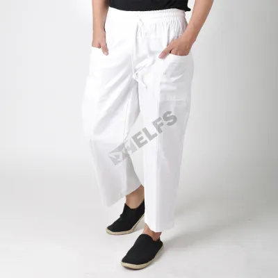 SARUNG/CELANA CELANA SIRWAL / PANGSI / CINGKRANG PREMIUM MOESLIM CROPPED PANTS IKHWAN HIJRAH SUNNAH PUTIH 1 msc_celana_sirwal_px0_copy