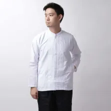 KEMEJA KOKO/JUBAH Baju Muslim Kemeja Koko Panjang Katun 20002 Putih