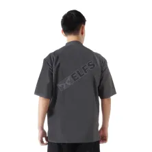 KEMEJA KOKO/JUBAH Baju Muslim Kemeja Koko Pendek 0F17056 Abu Tua