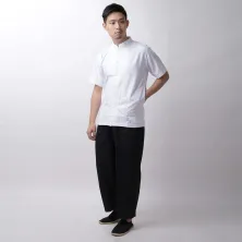 KEMEJA KOKO/JUBAH Baju Muslim Kemeja Koko Pendek Katun 20002 Putih