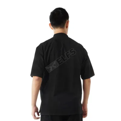 KEMEJA KOKO/JUBAH Baju Muslim Kemeja Koko Pendek Katun 0F17055 Hitam 2 msm_baju_koko_pendek_801_hx_1_copy