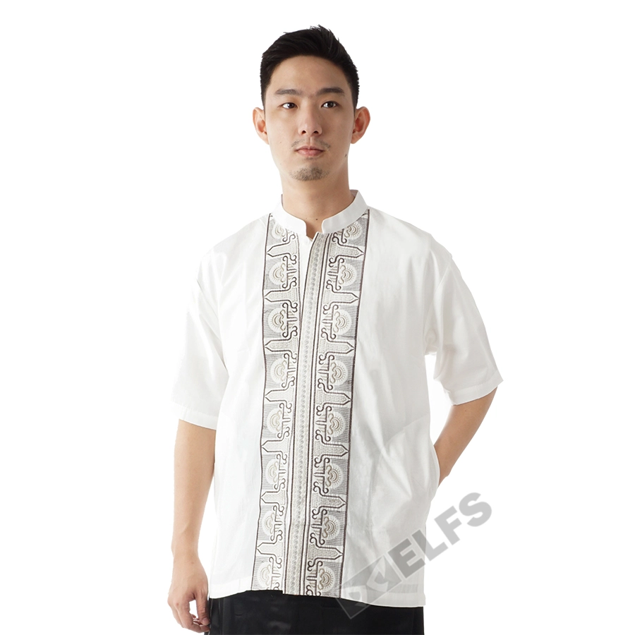 KEMEJA KOKO/JUBAH Baju Muslim Kemeja Koko Pendek Katun 0F17052 Putih Gading<br> 1 msm_baju_koko_pendek_801_px_0_copy