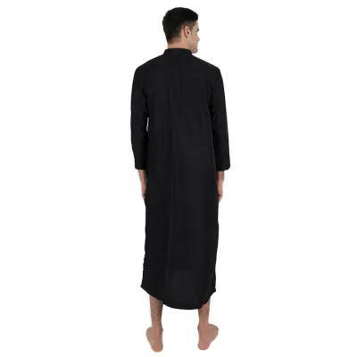 KEMEJA KOKO/JUBAH JUBAH PRIA GAMIS LENGAN PANJANG MUSLIM 5F17061 HITAM 3 msm_jubah_muslim_gamis_5f17061_hx_2