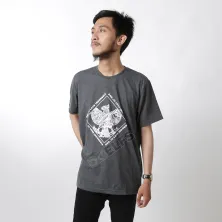 KAOS MOTIF KAOS PRIA ONECK PENDEK KATUN GARUDA CENTRE TSHIRT OBLONG ABU TUA