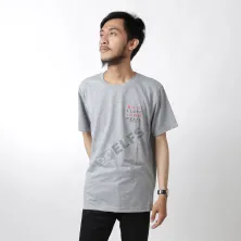 KAOS MOTIF KAOS PRIA ONECK PENDEK KATUN GARUDA INSIDE TSHIRT OBLONG ABU MUDA