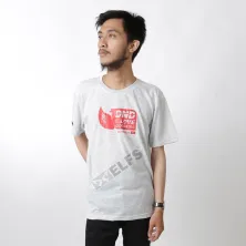 KAOS MOTIF KAOS PRIA ONECK PENDEK KATUN INDONESIA LOVE TSHIRT OBLONG ABU MUDA