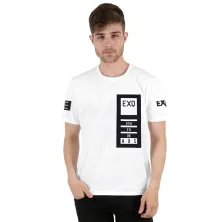 KAOS MOTIF Kaos Pria Katun Tshirt Line EXQ Putih
