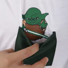 KAOS KANTONG KAOS PRIA ONECK PENDEK KATUN POCKET REVEAL JEDI TSHIRT OBLONG PUTIH