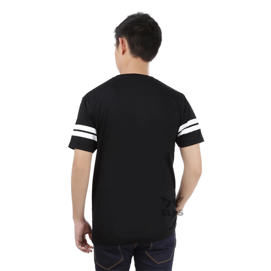 KAOS POLOS Kaos Pria Katun Tshirt Side Double Line Hitam 2 ok_cotton_side_double_line_hx_1