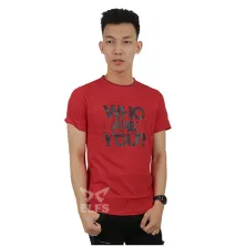 KAOS MOTIF Kaos Pria Katun Tshirt Who Are Merah Cabe