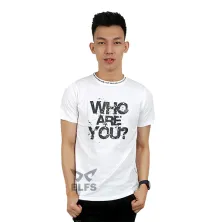 KAOS MOTIF Kaos Pria Katun Tshirt Who Are Putih