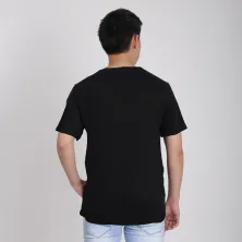 KAOS POLOS KAOS PRIA ONECK KATUN KANCING ETNIK NAVAJO TSHIRT HITAM