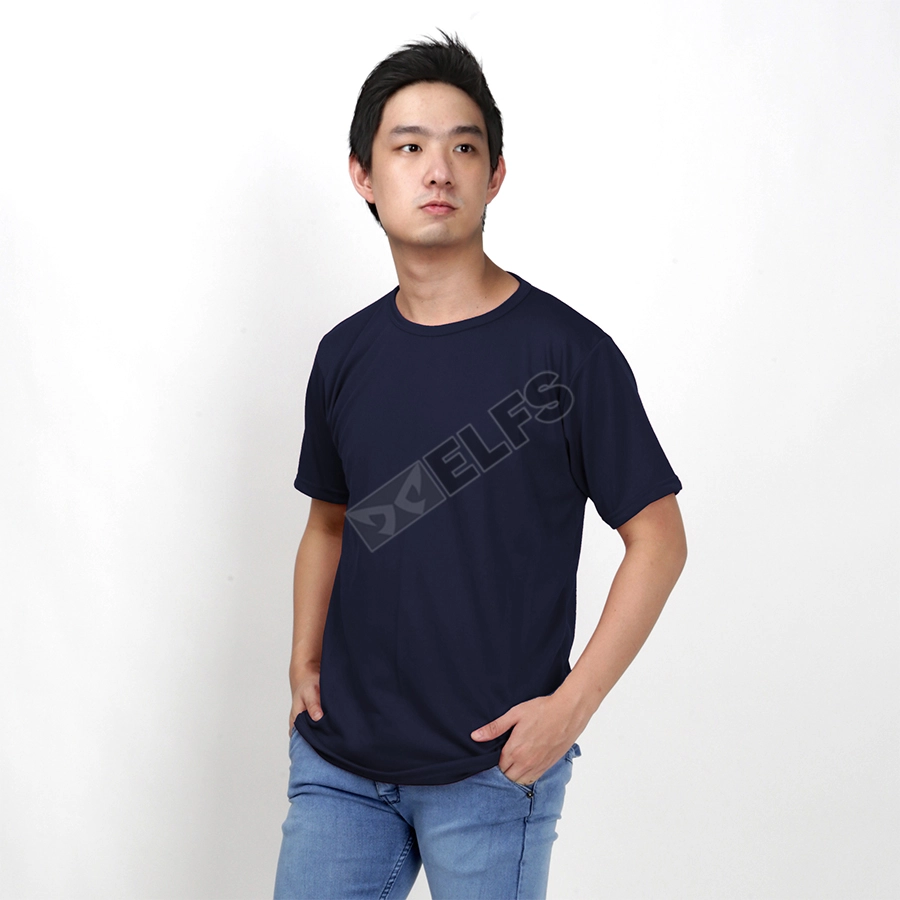 KAOS POLOS KAOS PRIA O-NECK TERRY T-SHIRT OBLONG POLOS BIRU DONGKER 1 ok_kaos_tangan_pendek_bd0