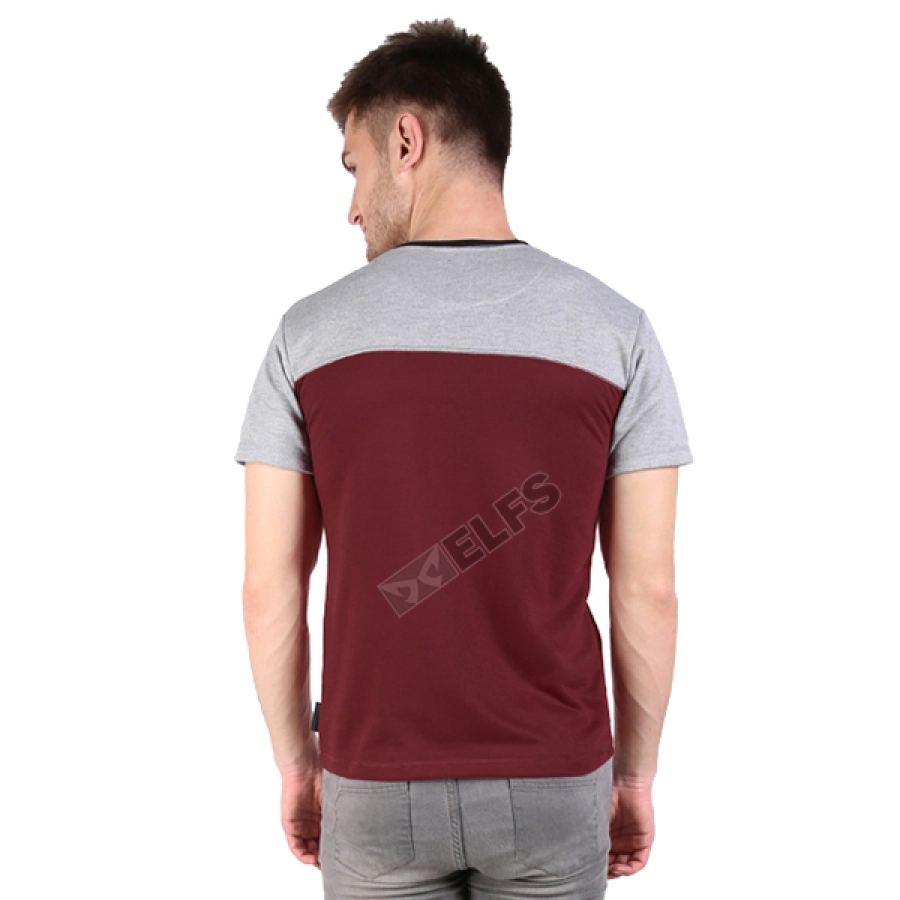 KAOS POLOS Kaos Pria Terry Tshirt Half Abu Muda 6O Maroon 2 ok_terry_half_abu_muda_6o_mo_1_copy