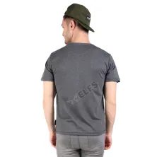 KAOS POLOS Kaos Pria Terry Tshirt Suede Triangle 6O Abu Tua