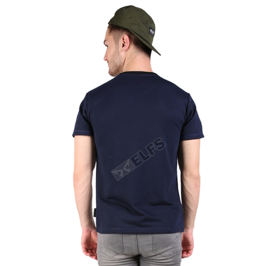 KAOS POLOS Kaos Pria Terry Tshirt Suede Triangle 6O Biru Dongker 2 ok_terry_suede_triangle_6o_bd_1_copy