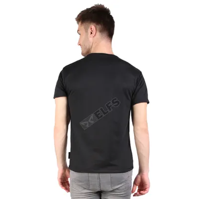 KAOS POLOS Kaos Pria Terry Tshirt Suede Triangle 6O Hitam 2 ok_terry_suede_triangle_6o_hx_1_copy