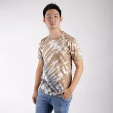KAOS MOTIF Elfs Kaos Tie Dye Tshirt Premium Cotton Combed 20s Kaos Distro Pria WanitaKaos Tshirt Pria Wanita Coklat Tua