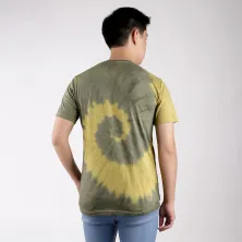 KAOS MOTIF Elfs Kaos Tie Dye Tshirt Premium Cotton Combed 20s Kaos Distro Pria WanitaKaos Tshirt Pria Wanita Kuning Tua