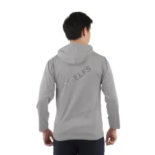 LENGAN PANJANG HOODIE Kaos Hoodie Pria Lengan Panjang Misty Longsleeves Hoody Abu Muda