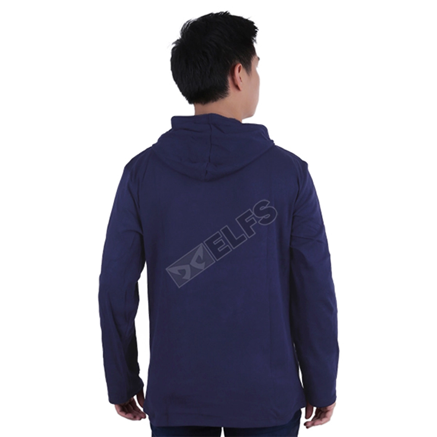 LENGAN PANJANG HOODIE Kaos Hoodie Pria Lengan Panjang Polos Biru Dongker 3 okj_kaos_hoodie_polos2_copy