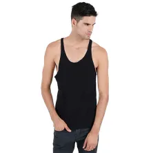 SINGLET CASUAL Kaos Singlet Pria Katun Gym Polos Hitam