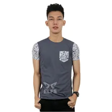 KAOS KANTONG Kaos Pria Spandek Tshirt Kantong Painter Biru Tua