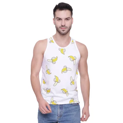 SINGLET CASUAL Kaos Singlet Pria Katun Gambar Pisang Putih 2 oxo_spandex_cotton_banana_px_0_copy