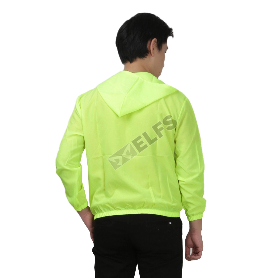 JAKET TRAINING Jaket Pria Parasut Transparan Ultra Light Weigt Hijau Stabilo 4 parasut_transparant_is3