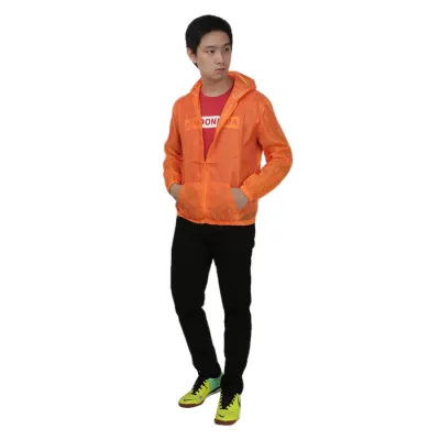 JAKET TRAINING Jaket Pria Parasut Transparan Ultra Light Weigt Orange 2 parasut_transparant_or2