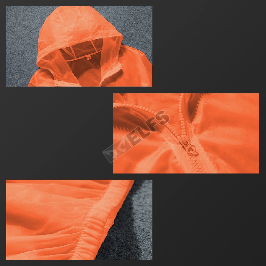 JAKET TRAINING Jaket Pria Parasut Transparan Ultra Light Weigt Orange 4 parasut_transparant_or4