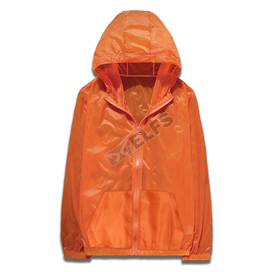 JAKET TRAINING Jaket Pria Parasut Transparan Ultra Light Weigt Orange 5 parasut_transparant_or5