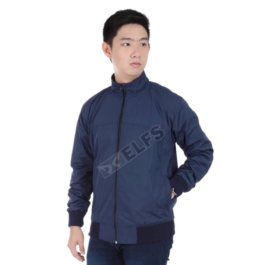 HOODIE & JAKET PARASUT Jaket Pria Parasut Seleting Tinggi Biru Dongker 1 parasut_water_resistant_fullzip_bd_0_copy