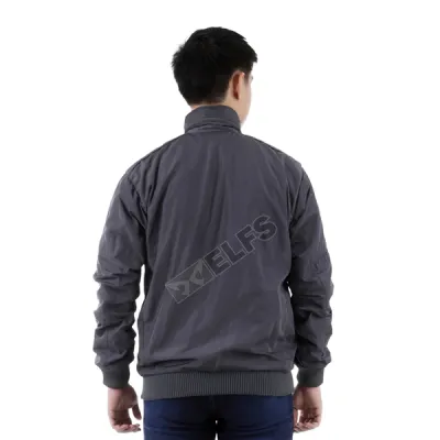 JAKET PARKA Jaket Parasut Water Resistant Semi Parka Polos Abu Tua 5 parasut_water_resistant_semi_parka_polos_at_4_copy