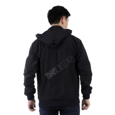 JAKET PARKA Jaket Parasut Water Resistant Semi Parka Polos Hitam 4 parasut_water_resistant_semi_parka_polos_hx_3_copy