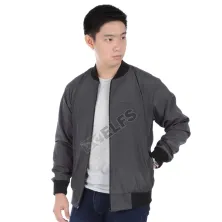 JAKET VARSITY Jaket Parasut Water Resistant Varsity Abu Tua