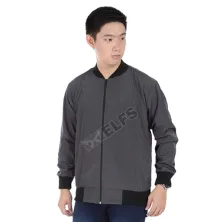 JAKET VARSITY Jaket Parasut Water Resistant Varsity Abu Tua