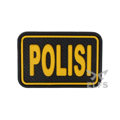 KARABINER Patch Rubber Velcro Indonesia Polisi Kuning Tua 1 patch_logo_police_kt0