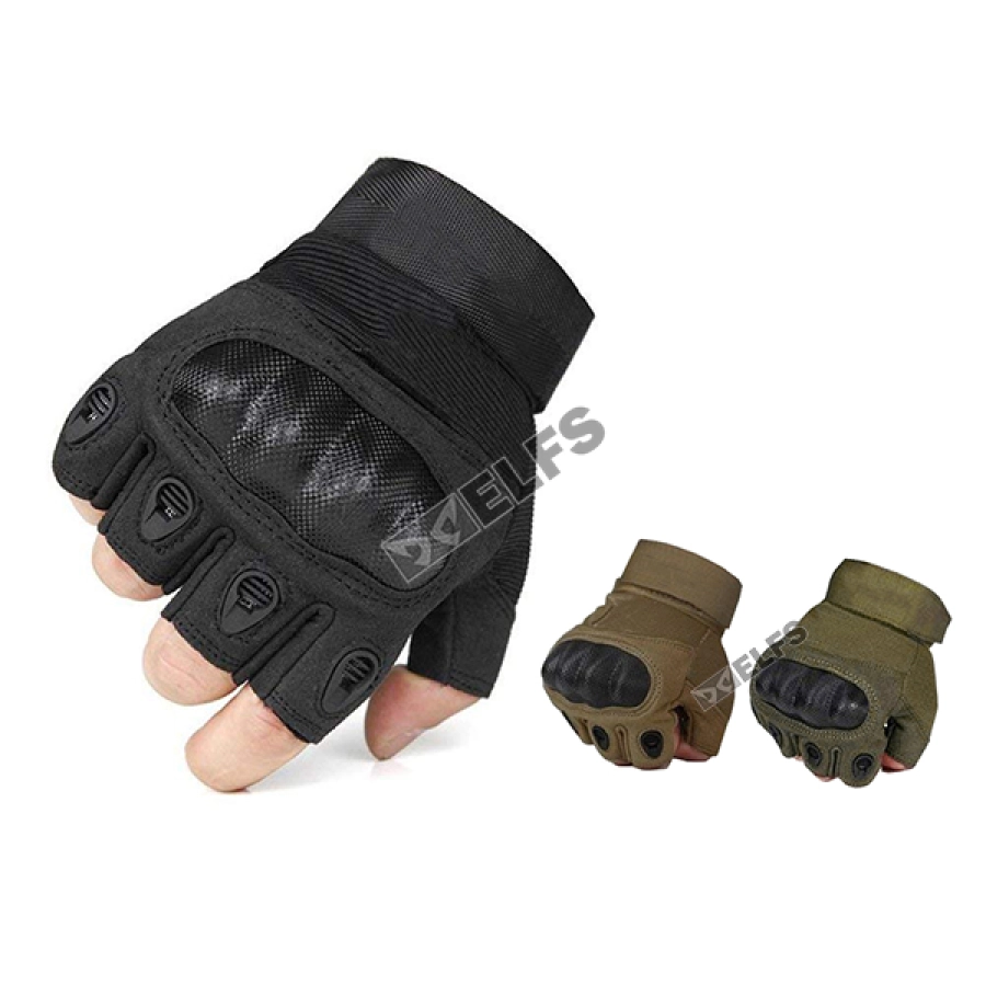 SARUNG TANGAN & MANSET Sarung Tangan Tactical Army Protector ORI Untuk Motor Airsoft Paintball Sepeda Coklat Muda 1 pendek1