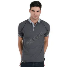 POLOSHIRT KOMBINASI Poloshirt Lacost Neck Abu Muda Abu Tua