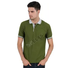 POLOSHIRT KOMBINASI Poloshirt Lacost Neck Abu Muda Hijau Army