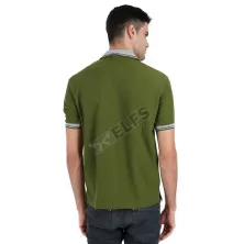 POLOSHIRT KOMBINASI Poloshirt Lacost Neck Abu Muda Hijau Army