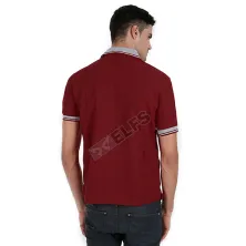 POLOSHIRT KOMBINASI Poloshirt Lacost Neck Abu Muda Maroon