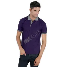 POLOSHIRT KOMBINASI POLOSHIRT LACOST NECK JUMBO ABU MUDA Ungu Tua