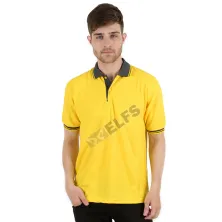 POLOSHIRT KOMBINASI Poloshirt Lacost Neck Abu Tua Kuning Muda