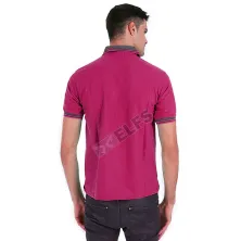 POLOSHIRT KOMBINASI POLOSHIRT LACOST NECK JUMBO ABU TUA PINK TUA