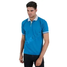 POLOSHIRT KOMBINASI POLOSHIRT LACOST NECK ABU MUDA TURQOISE