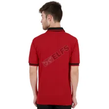 POLOSHIRT KOMBINASI Poloshirt Lacost Neck Hitam Merah Cabe