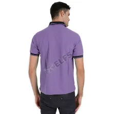 POLOSHIRT KOMBINASI POLOSHIRT LACOST NECK HITAM UNGU MUDA