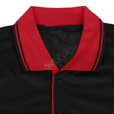 POLOSHIRT KOMBINASI Poloshirt Lacost Neck Merah Hitam 3 pl_neck_merah_hx_2